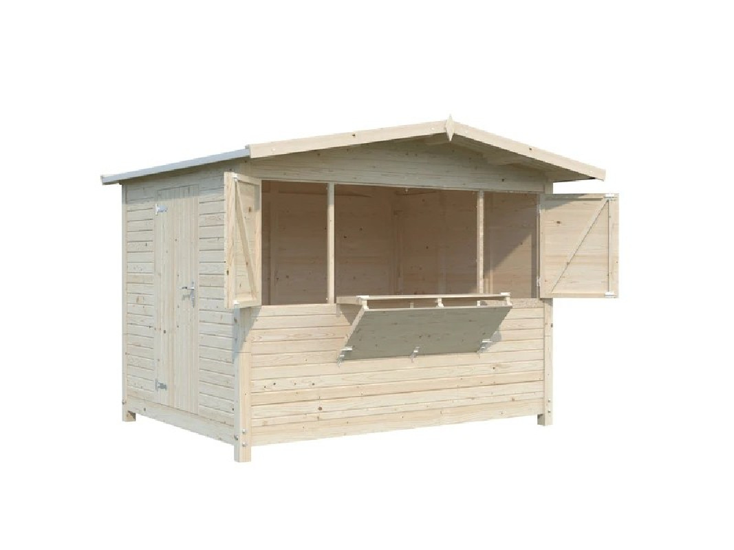 Chalet de noël en bois pliable | Sud Environnement