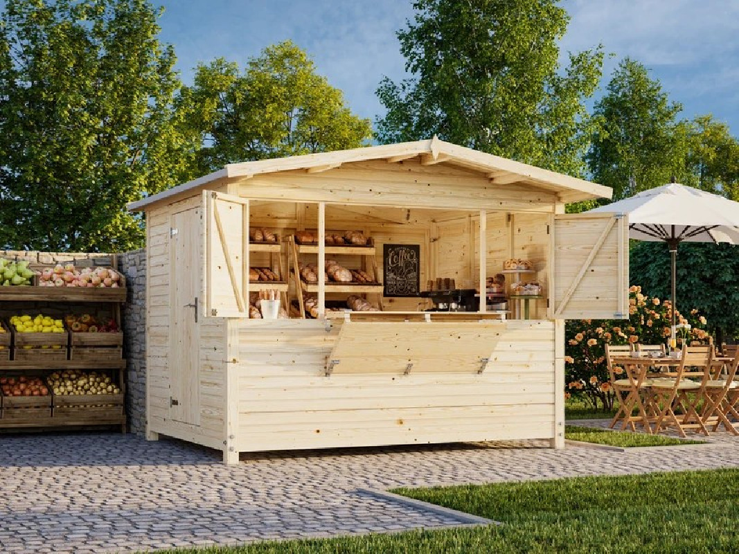 Chalet de noël en bois pliable | Sud Environnement
