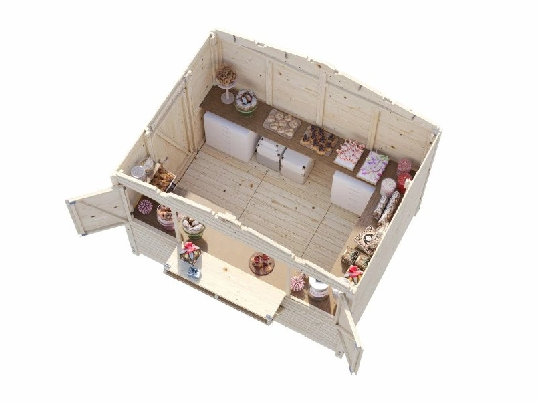 Chalet de noël en bois pliable | Sud Environnement