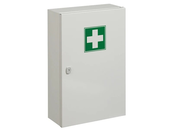 Armoire pharmacie 1 porte avec serrure - Blanc
