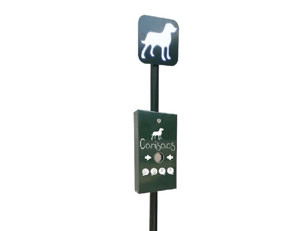 Borne de propreté avec distributeur CANISACS+500sacs offerts