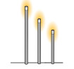 Borne lumineuse Erba - 12V