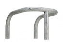 Etrier de protection arbre en acier Ø60 mm sur platine
