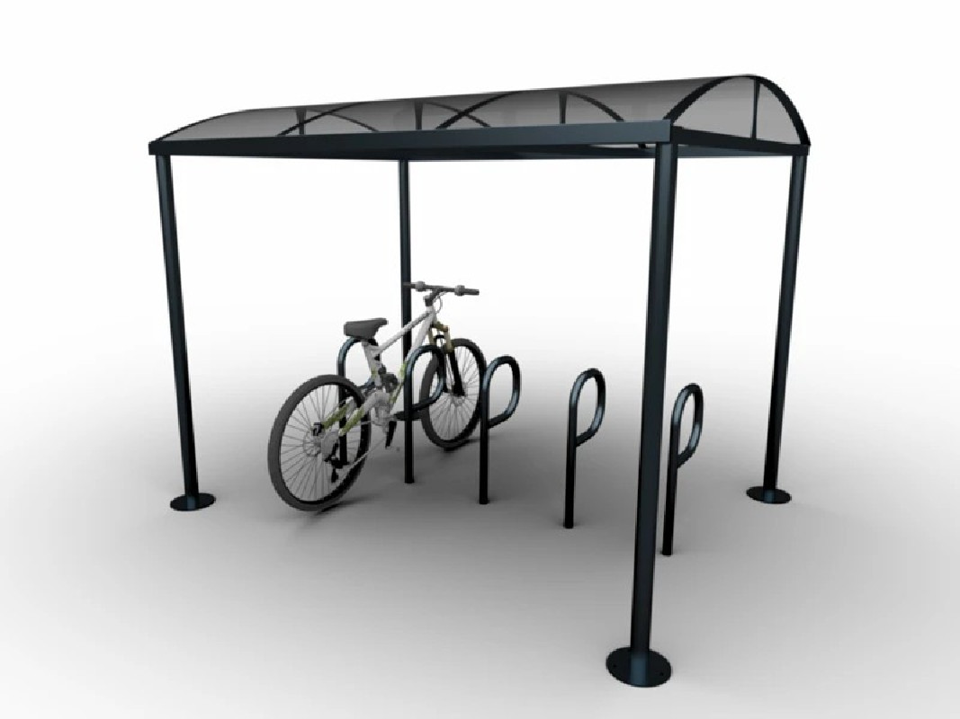 Abri multifonction - abri d'attente ou abri vélos en acier