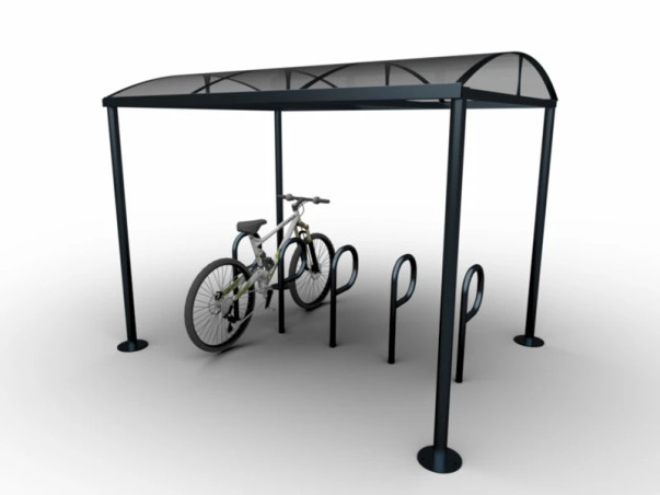 Abri multifonction - abri d'attente ou abri vélos en acier