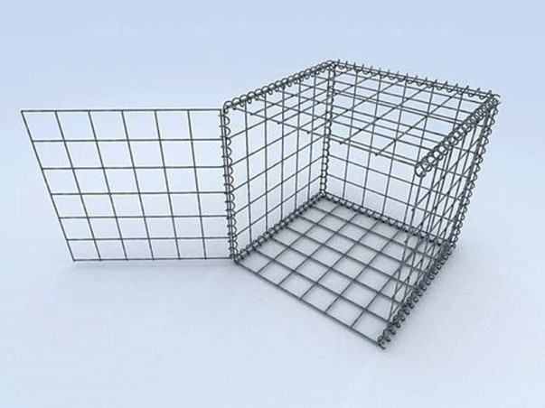 Gabion par fixation spirale