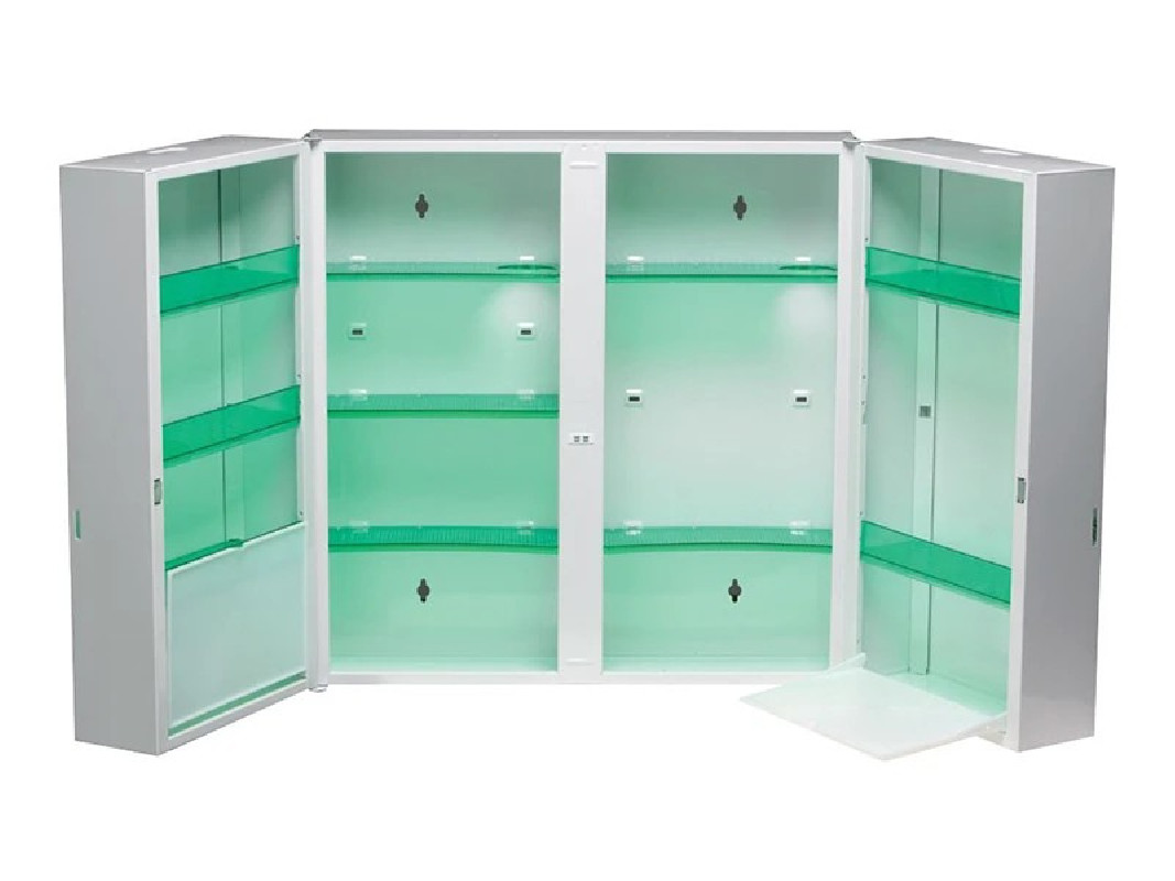 Armoire Pharmacie 2 portes avec serrure - Blanc