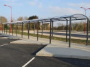 Abri vélos acier Multi-usage avec bardages polycarbonate