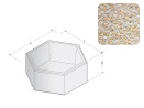 Jardinière Béton hexagonale OZ