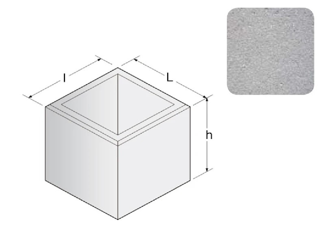 Jardinière Béton carré OZ