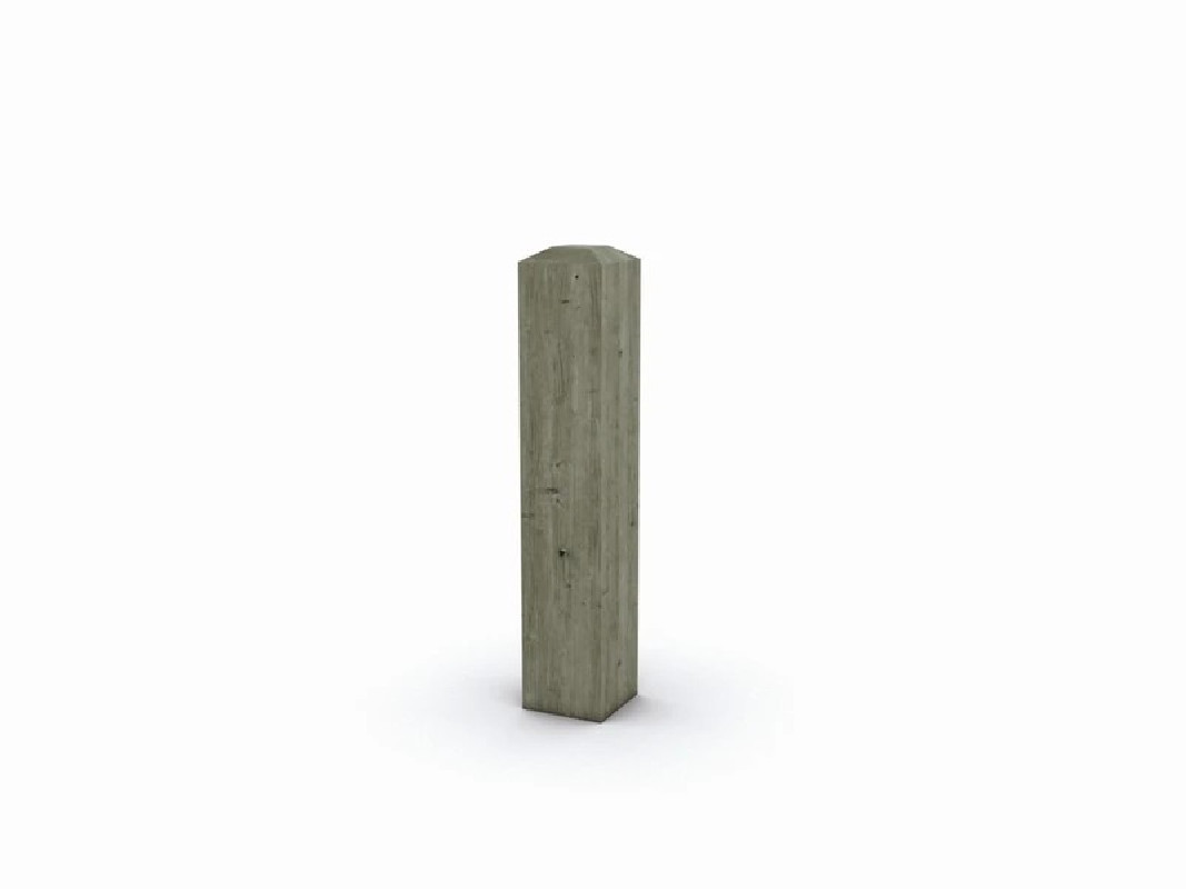 Borne carrée fixe 14 x 14 cm