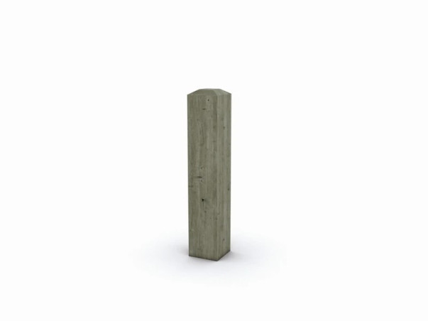Borne carrée fixe 14 x 14 cm