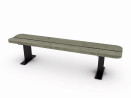 Banquette Quiberon bois/acier Lg 2 ml