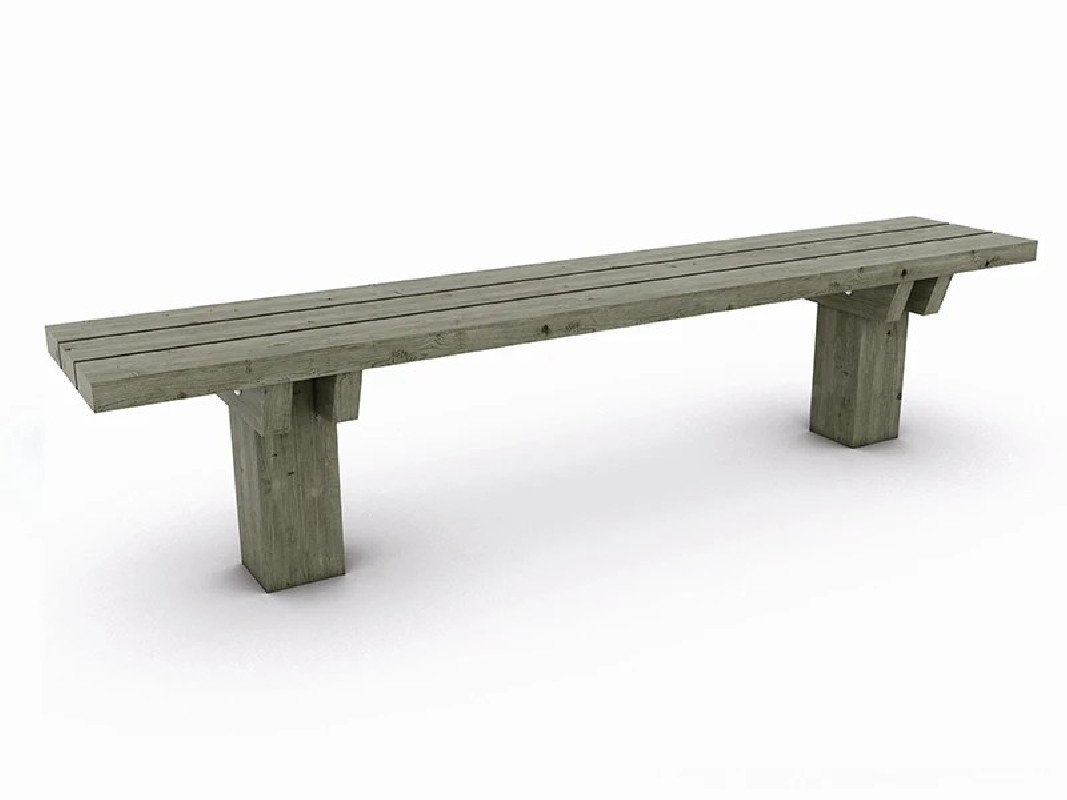 Banquette bois Ouessant Lg 2 m