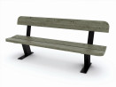 Banc bois et acier Glenan - Lg 200 cm