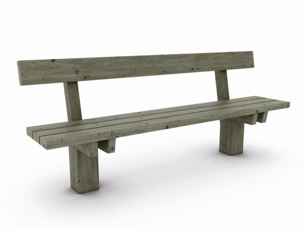 Banc bois massif Ouessant Lg 200 cm