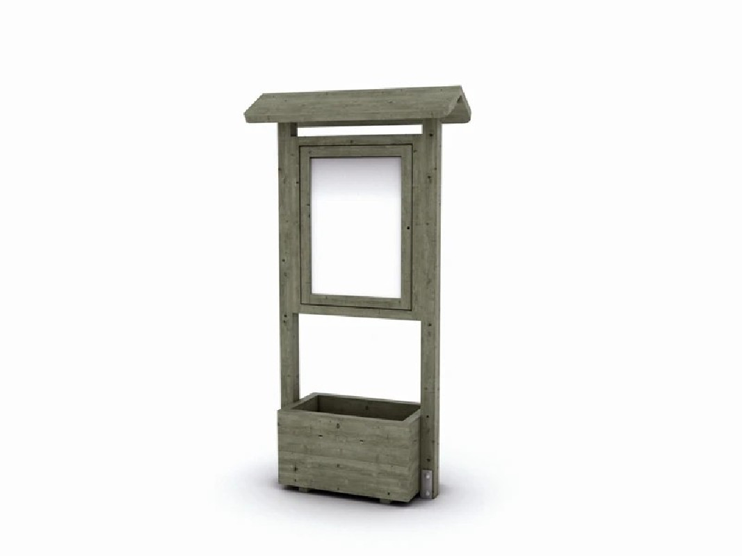 Panneau restaurant 1 ou 2 vitrines - 100x40 h125 cm