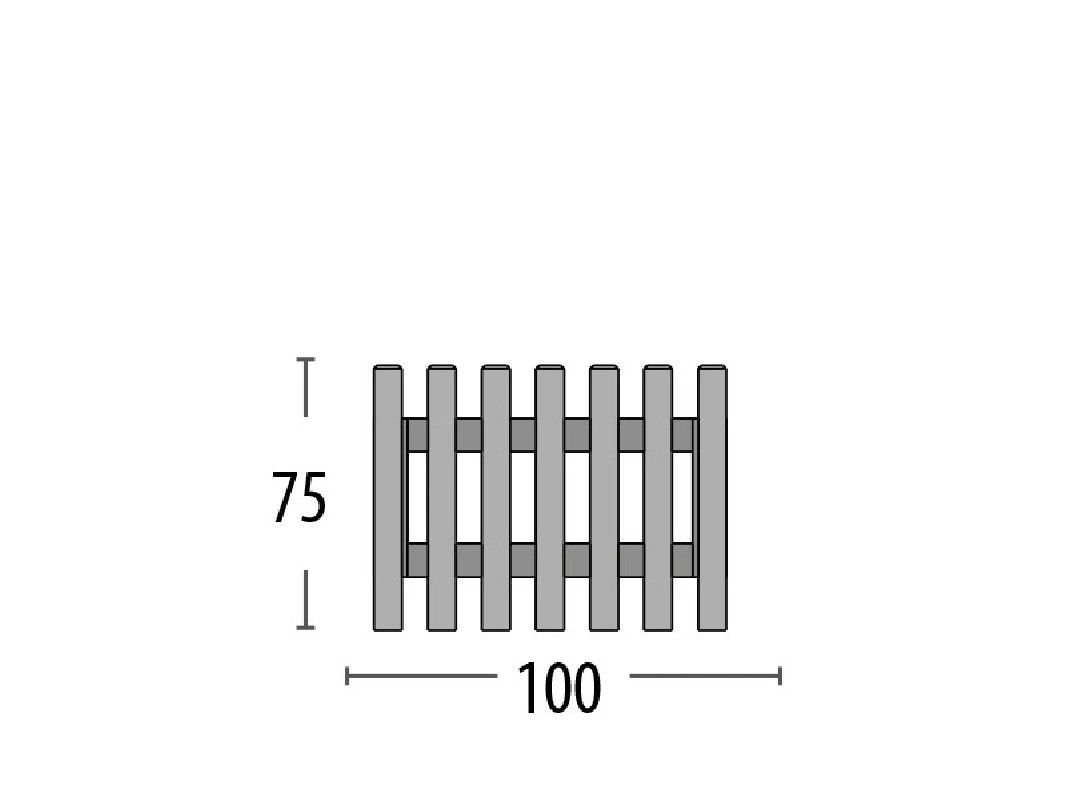 Portillon Ardennes Lg 100 cm