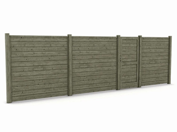 Lame de remplissage palissade Scaer H 132 mm L 1.92 m