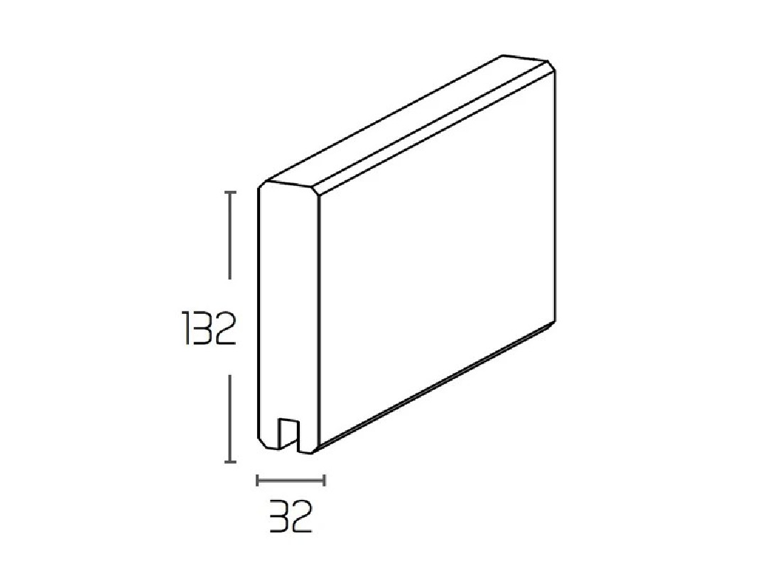 Lame de remplissage palissade Scaer H 132 mm L 1.92 m