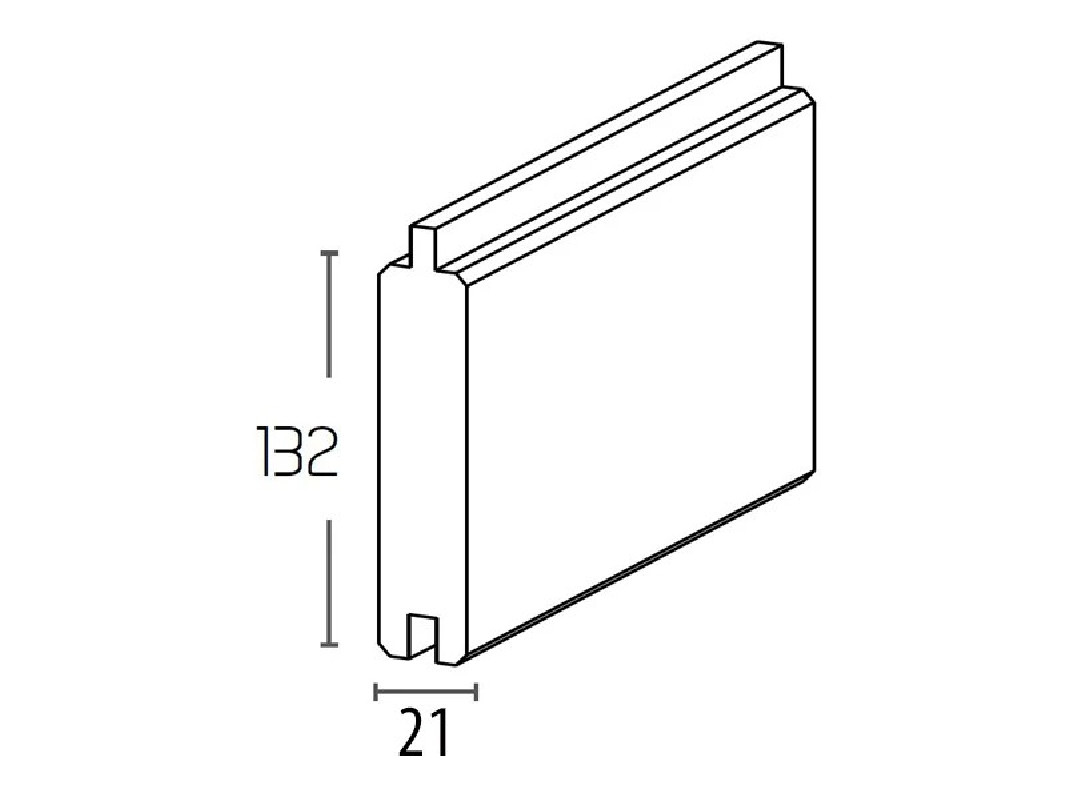 Lame de remplissage palissade Scaer H 132 mm L 1.92 m
