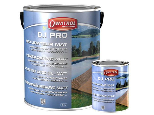 Saturateur Mat D1 Pro Spécial bois durs - incolore