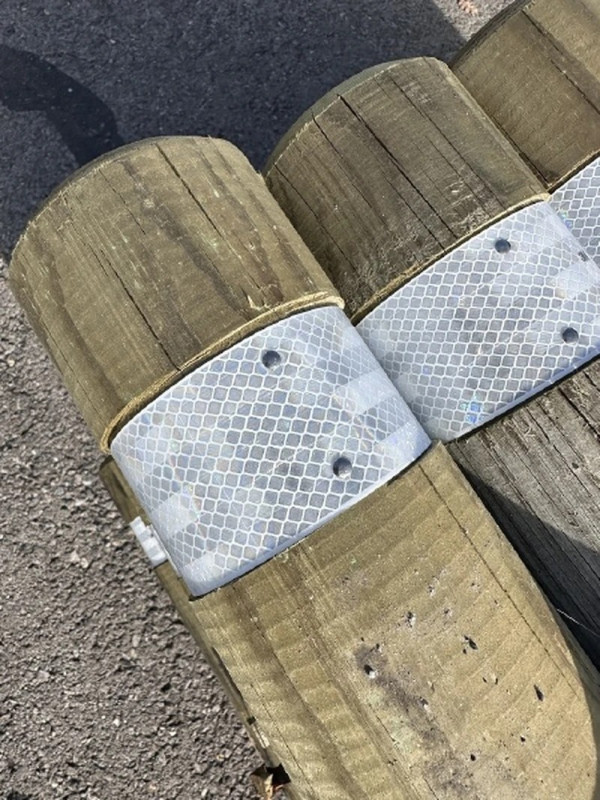 Borne Ø 15 cm retroréfléchissant