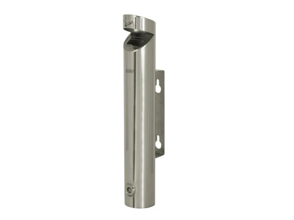 Cendrier tubulaire mural inox 1.7 L