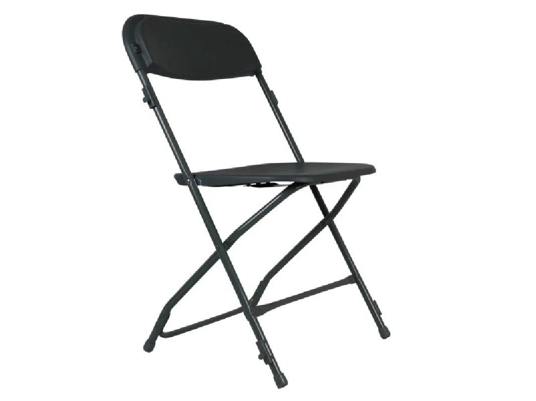 Chaise pliante plastique et métal