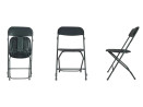 Chaise pliante plastique et métal