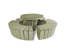 Banquette Helios Cintre pour table