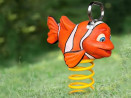 Jeu sur ressort réaliste en bois Felix le poisson