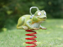 Jeu sur ressort réaliste en bois Claus la grenouille