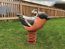 Jeu sur ressort réaliste en bois Clara l'oiseau