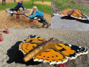 Jeu sur ressort réaliste en bois Vanessa le papillon