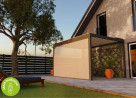 Store zippé pour façade de pergola bioclimatique