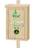 Distributeur de propreté canine en bois