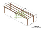 Pergola lamellé-collé autoportante Grenoble