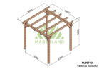 Pergola lamellé-collé autoportante Grenoble