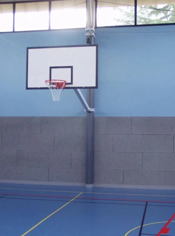 Bati de basket mural pour grand panneau
