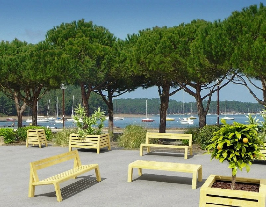 Jardinière GAIA en robinier