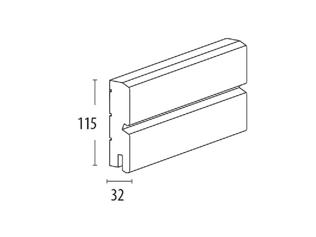 Lame de finition Binic 125 x 32 mm l 1m92