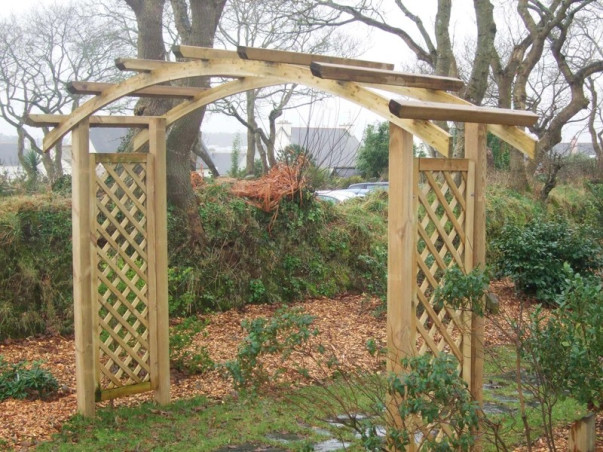 Pergola mod. pénestin - ht 230 - l 350 x 130 cm