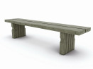 Banquette NOIRMOUTIER pin