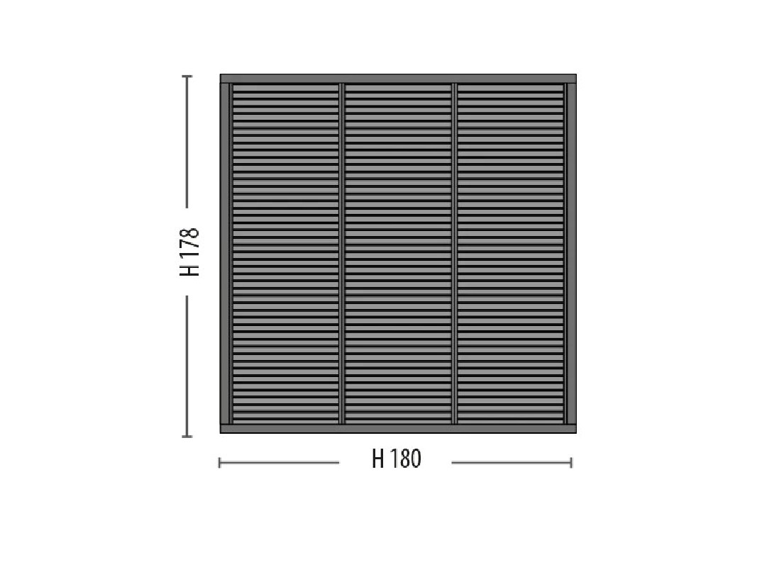 Palissade Hirel H178 - L180 cm