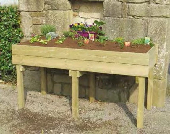 Table potagère Pin 200x80 cm Ht 100 cm