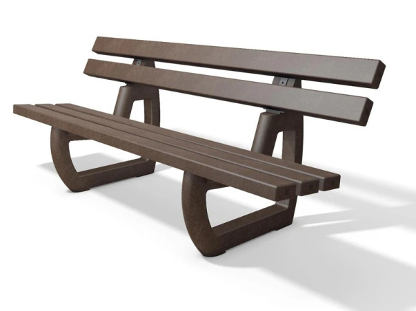 Banc Tivoli - Plastique revalorisé - Lg 200 cm