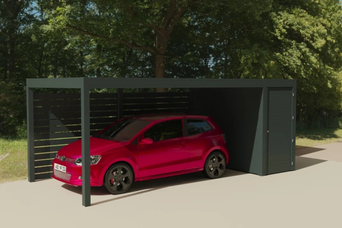Carport C210 box autoportant 3 x 6.36m