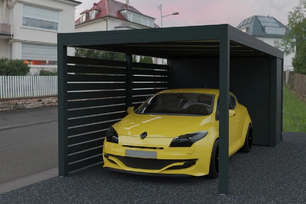 Carport C210 box autoportant 3 x 6.36m