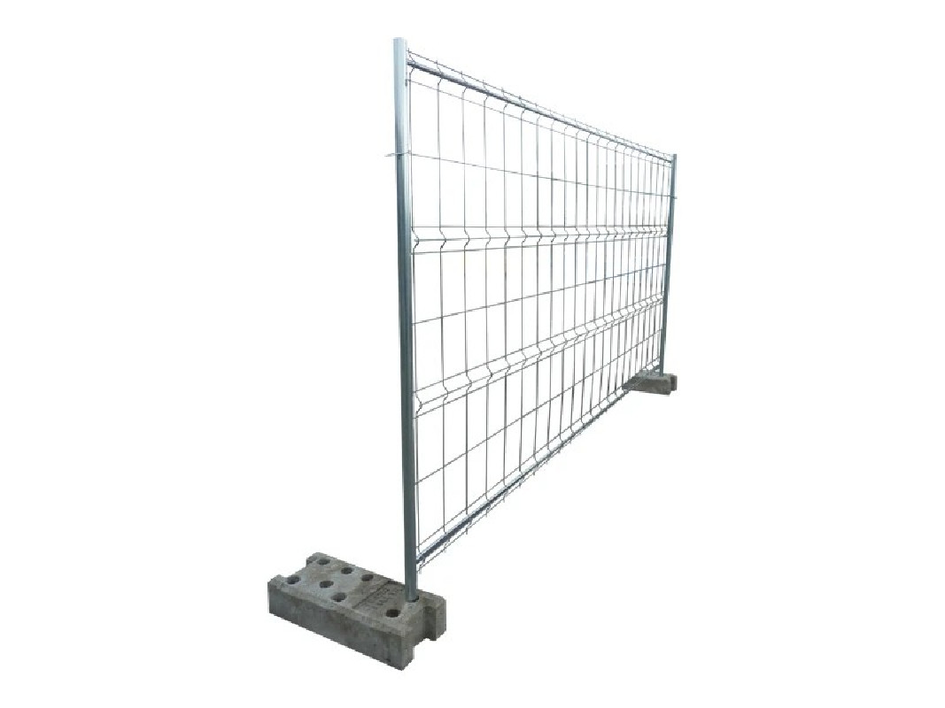 Clôture mobile grillagée 4 barres - 3.50 x 1.90 ml